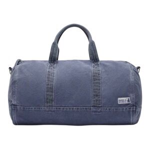 NWT JOHNNIE-O Classic Canvas Duffel Bag Washed Indigo Travel Weekend Carry On